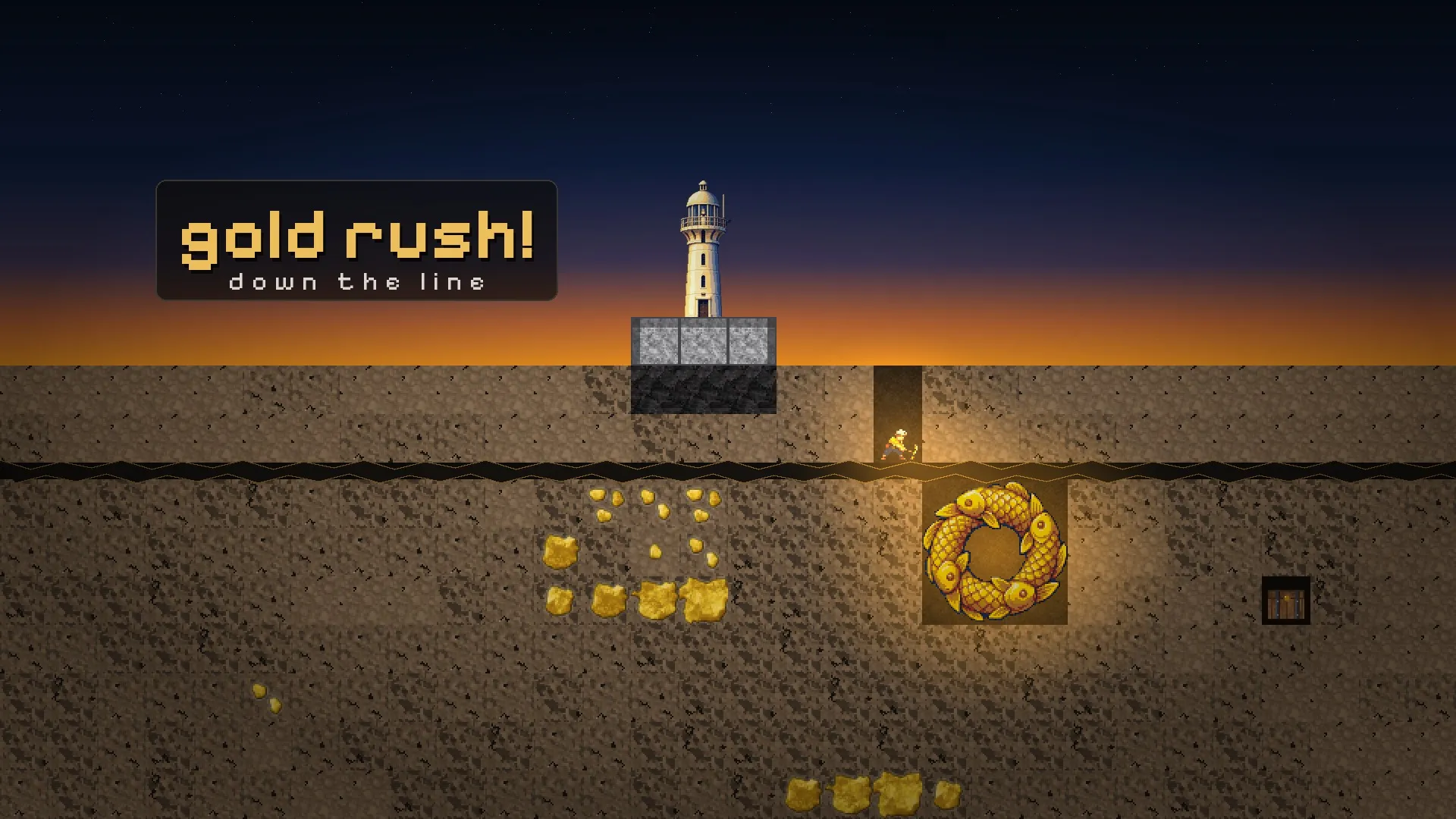 Gold Rush! Down the Line key art